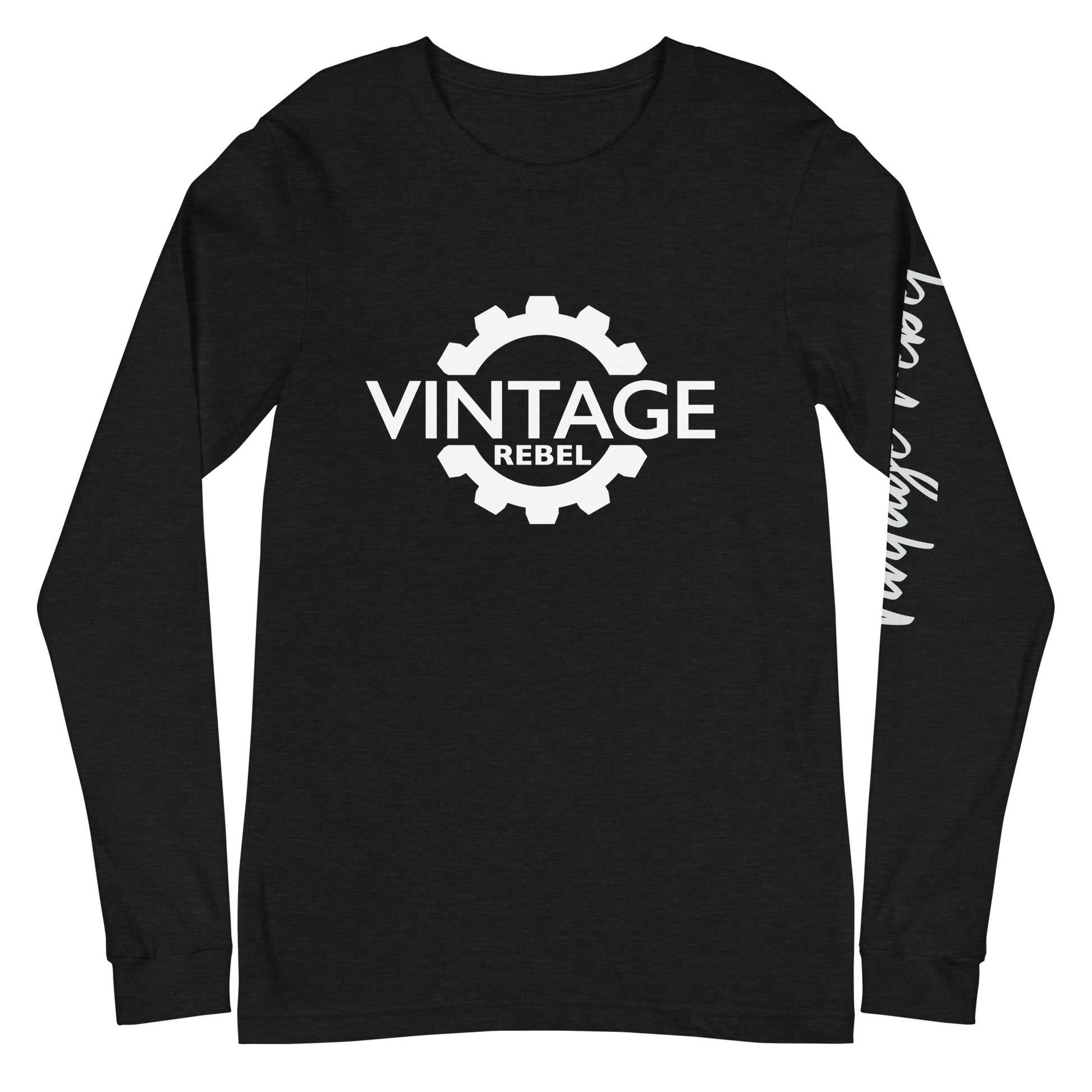 Vintage Rebel long sleeve tee black