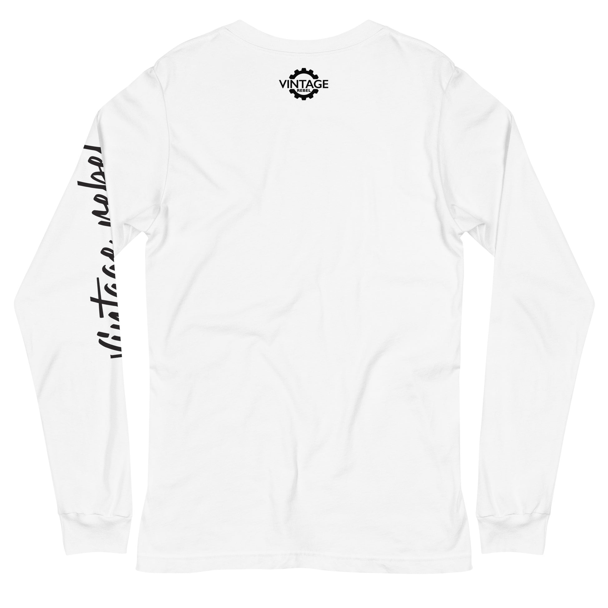 Vintage Rebel long sleeve tee white