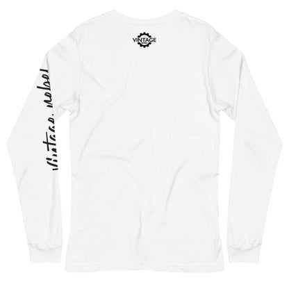 Vintage Rebel long sleeve tee white