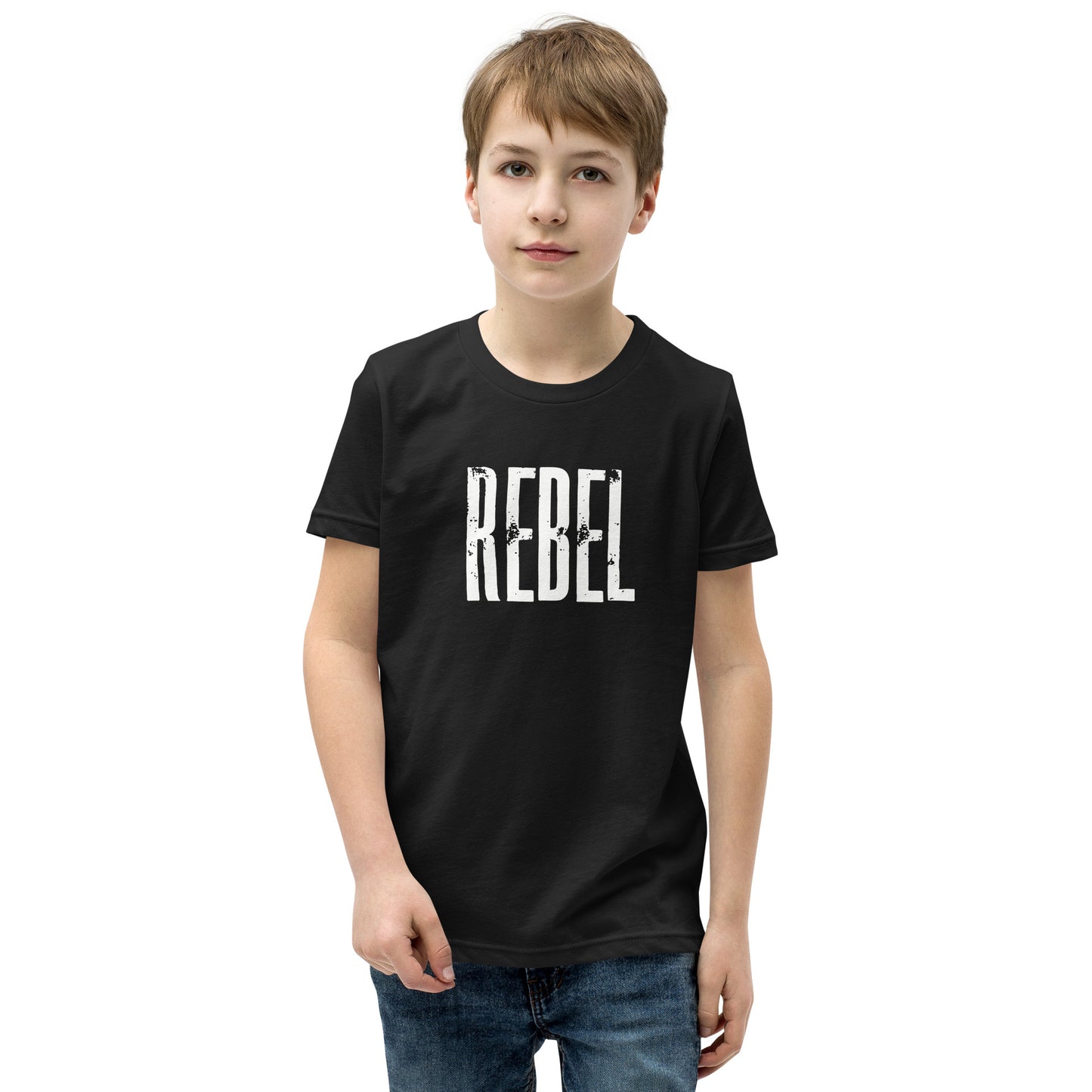 Rebel Kids Youth Short Sleeve T-Shirt Black