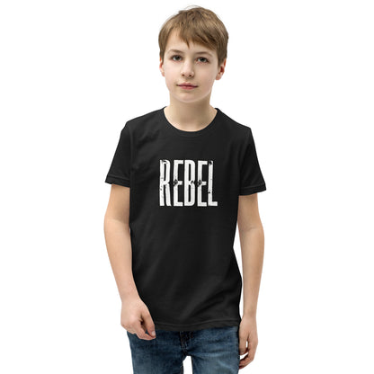 Rebel Kids Youth Short Sleeve T-Shirt Black