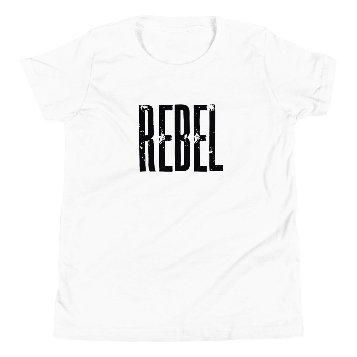 Rebel Kids Youth Short Sleeve T-Shirt White