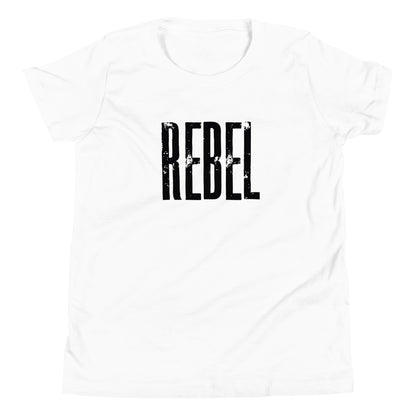 Rebel Kids Youth Short Sleeve T-Shirt White